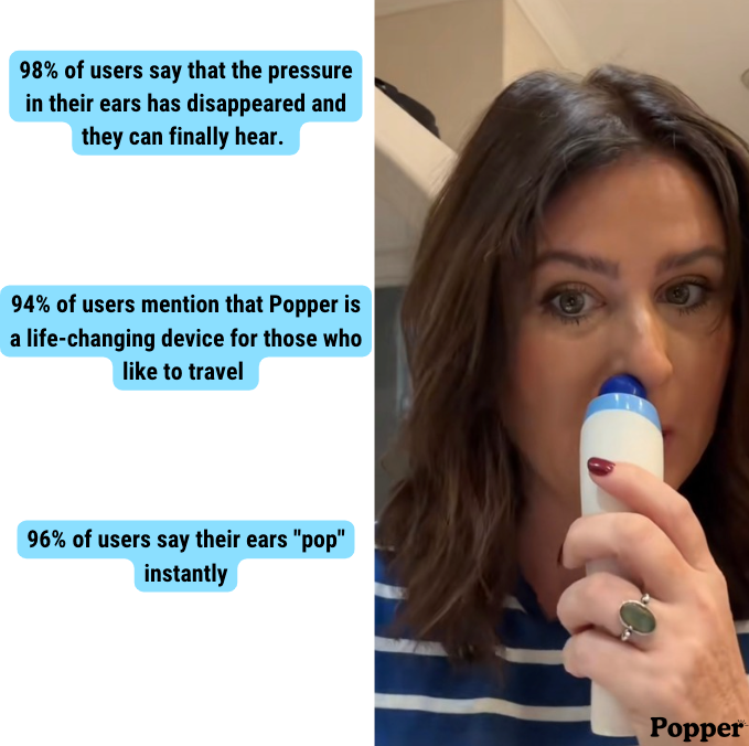 Popper™ 2.0 : get rid of blocked ears in just 2 minutes