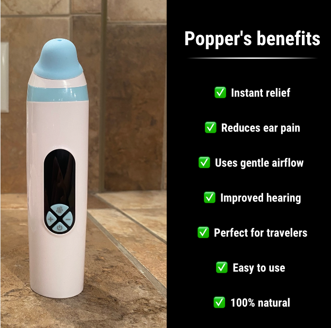 Popper™ 2.0 : get rid of blocked ears in just 2 minutes